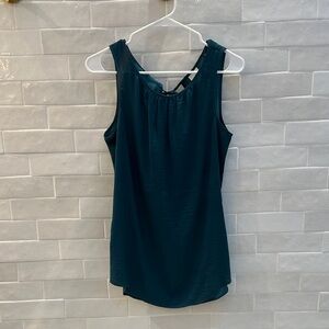 CAbi Teal Layered Sleeveless Tank
